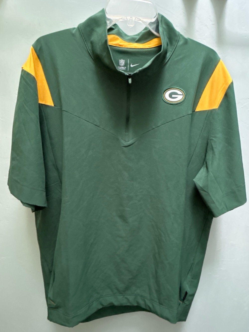 NWOT NFL Green & Gold Green Bay Packers Nike Quarter-Zip Pullover